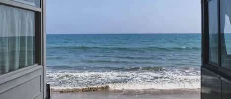 Vista para a praia ou o mar