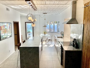 Kitchen: island seating, breakfast nook seating. Not pictured: dining table 4