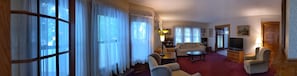 Warm and cozy living room with plenty of seating for all!