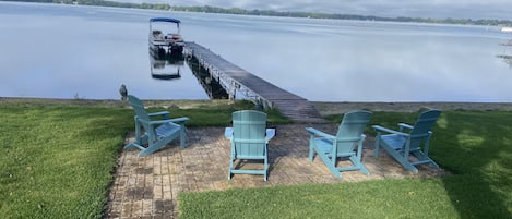 The view from the deck.
Overlooking the fire pit