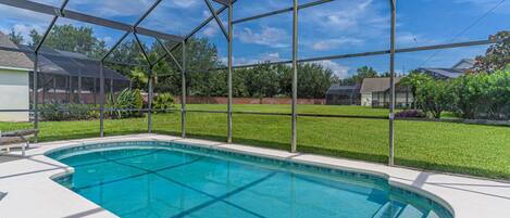 Private Pool w/Child Safety Fence and Patio Seating - No Close Rear Neighbors