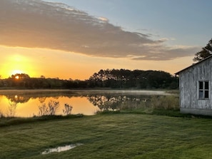 Sunrise over Church Creek- view behind cottage