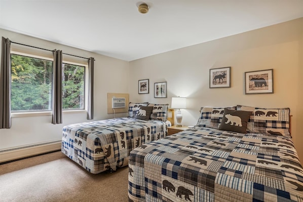 Two double beds.