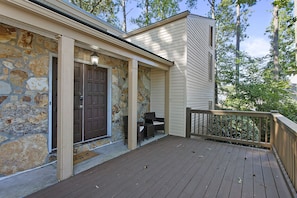 Front door and porch