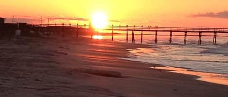 Beautiful fishing pier at Sunset