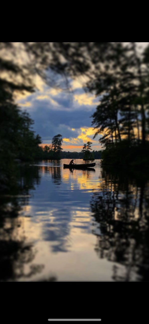 View off the dock at the campsite 