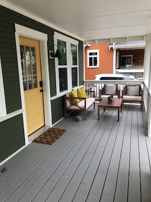 Large front porch for relaxing