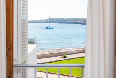 Beautiful Holiday Apartment Cala Nau Blau Turquesa with Sea View, Private Covered Terrace & Balcony; Parking Available