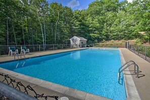 Summer visits call for a dip in the community pool!