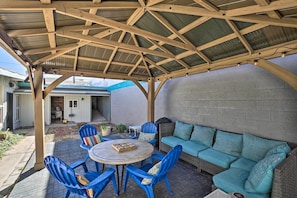 Furnished Covered Patio | Outdoor Dining | Games | Single-Story Home