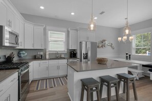 Kitchen island for gatherings