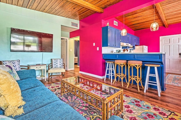 Map out your PCB escape to this vibrant 2-bedroom, 1-bath vacation rental home!