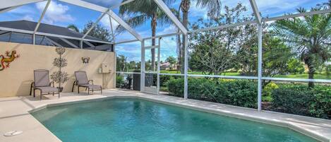 Enjoy Your Own Private Heated Pool at 7278 Salerno Court