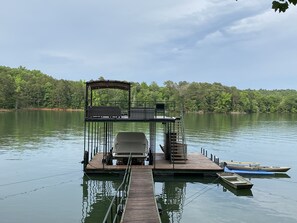 Two story dock with great views from the top level 