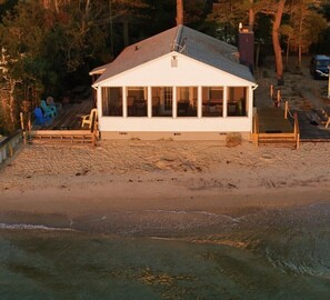 enjoy two decks, gas griddle, bin with sand toys, boogie boards, floats etc