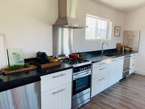 Fully stocked kitchen