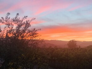 Sunset from the balcony