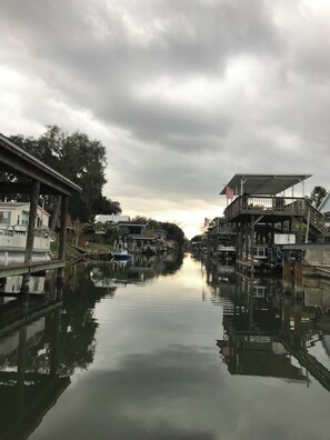 Looking down the canal