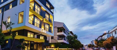 Front of property – evening/night