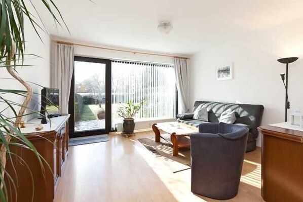 Wohnzimmer Ferienwohung EG im Hof