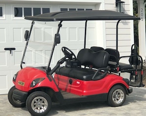 Rechargeable Golf Cart.
