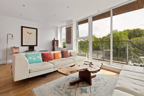 Living room with balcony