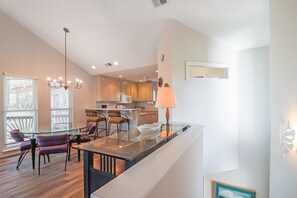 Dining area and kitchen on the top floor