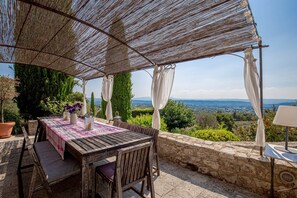 Dining area on terrace