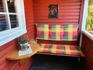 Terrasse Blockhaus Onkel Thom´s Hütte