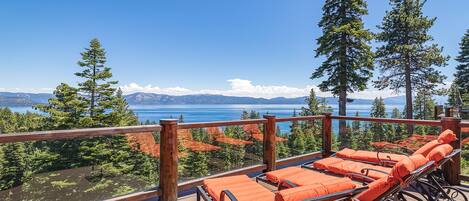 Loungers Facing the Lake