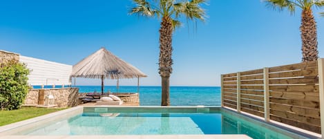 Uranus Deluxe SeaFront Villa, has access to a Private Beach Area. 