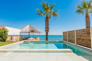 Uranus Deluxe SeaFront Villa, has access to a Private Beach Area. 