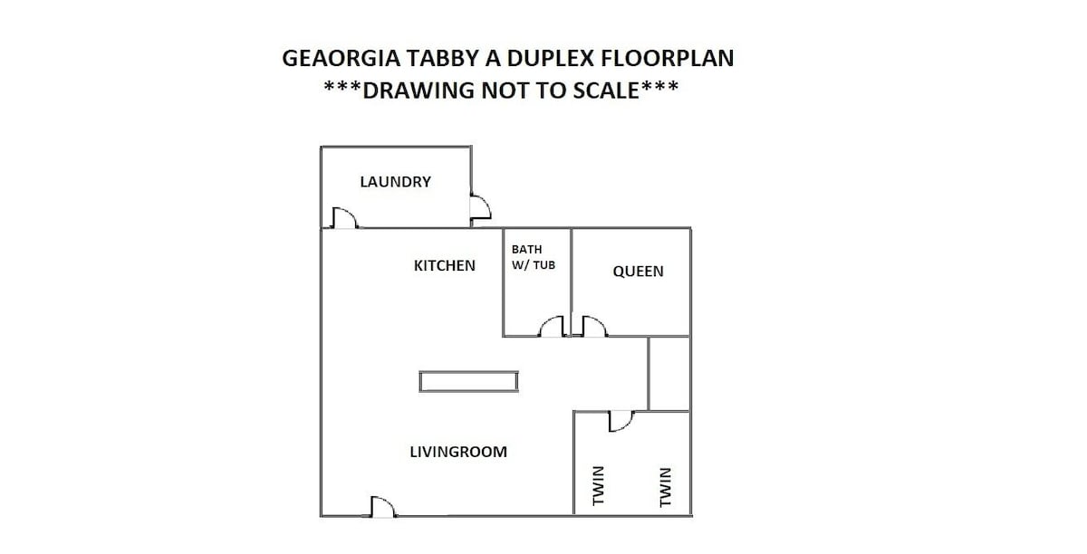 GEORGIA TABBY DUPLEX UNIT A 2 bedroom, 1 bathroom