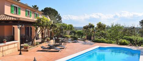 finca, villa, piscine, vues, location 