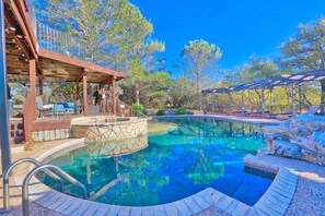 Resort swimming pool on the property