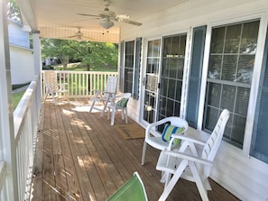You’ll love spending time on this porch! 