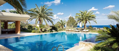 Days are best spent poolside at this self-catering home.