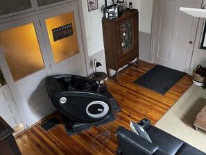 SIT IN THE MASSAGE CHAIR AFTER A LONG DAY