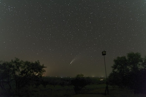 A guest took this picture of the comet Neowise from the front porch
