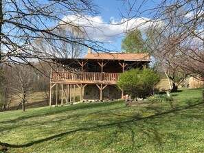 Our cabin is a small, open floor plan structure on private land. 