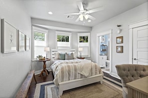 The Primary Bedroom leaves nothing to chance. Including both extreme comfort and regally enchanting decor. With your own private bathroom and enormous walk-in closet, you may never want to leave.