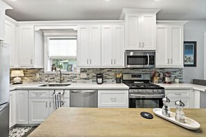 The kitchen is often referred to as the heart of a home, and that certainly wasn't understated during the remodel of this kitchen!