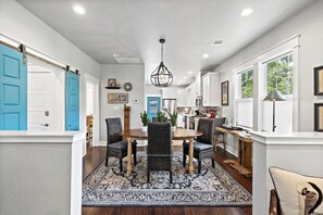 Dine together as a family in this open concept!
