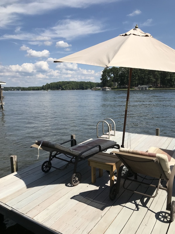 Wonderful lake views from the dock 