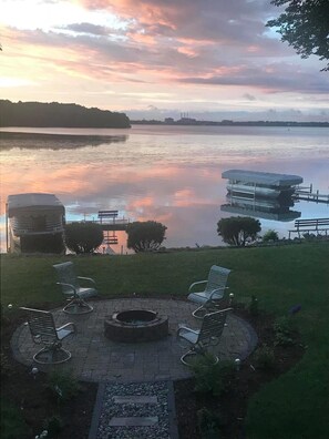 View of firepit