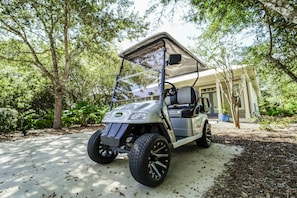GOLF CART INCLUDED WITH YOUR RENTAL! YAY!