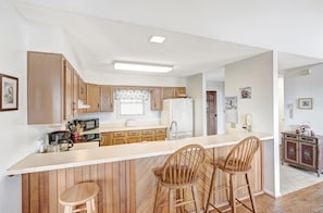 Kitchen--- Bar Area