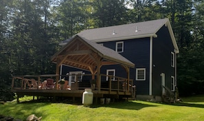 Laurel Hill, Rear Deck and Pavillion with Seating Area and Propane Fire Pit