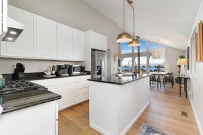 Fully stocked chef's kitchen