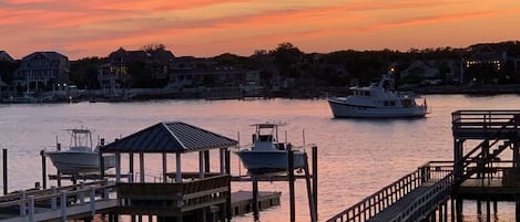 Sunset View from Porch of Coastal Corner